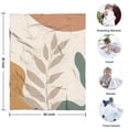 thumbnail image 4 of Brown Boho Plant Pattern Blanket,Comfortable Soft Flannel Throw Blanket,All Season,Warm Lightweight Blankets for Sofa Bed Couch Living Room Chair,30"x40", 4 of 4