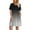 Black, variant on FcBaudy Summer Dresses for Women,Womens Dresses,Skirt for Women Women's Summer Gradient Print Short Sleeve Round Neck Front Pleated Dress With Pocket Women Dress