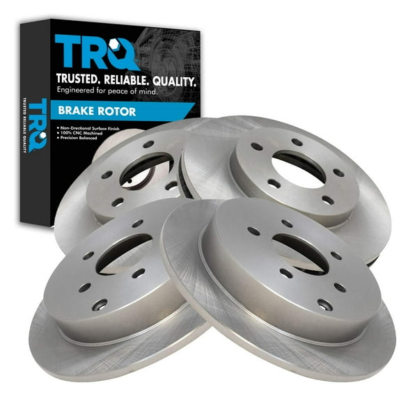 TRQ Front & Rear Brake Rotors Set Fits Select 2002-2007 Buick Rendezvous