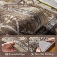 thumbnail image 4 of SIXHOME 9'x12' Eastern Classic Area Rug Washable Distressed Carpet Vintage Medallion Rugs for Living Room Bedroom Kitchen Dining Room Retro Neutral Home Decor Brown, 4 of 8