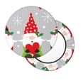 thumbnail image 2 of Balery Merry Christmas Gnome1 Fundas de asiento para taburete de bar redondo de tela de terciopelo ajustables que protegen de arañazos y manchas para sillas de 14 a 17 pulgadas.-13 inch, 2 of 7