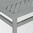 thumbnail image 4 of Walker Edison Extérieur Bois Patio Chevron Table Basse en Gris Lavable, 4 of 5