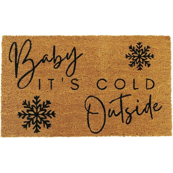 Baby It's Cold Outside Doormat Funny Doormat Christmas Decor Door Mat Welcome Mat Decoration Home Door Mat 16x24 Inch Christmas Halloween
