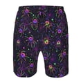 thumbnail image 3 of Goofa Multi-colored Spiders Printed Mens Swim Trunks Summer Quick Dry Short Beach Swimwear Bathing Suits-3X-Large, 3 of 9