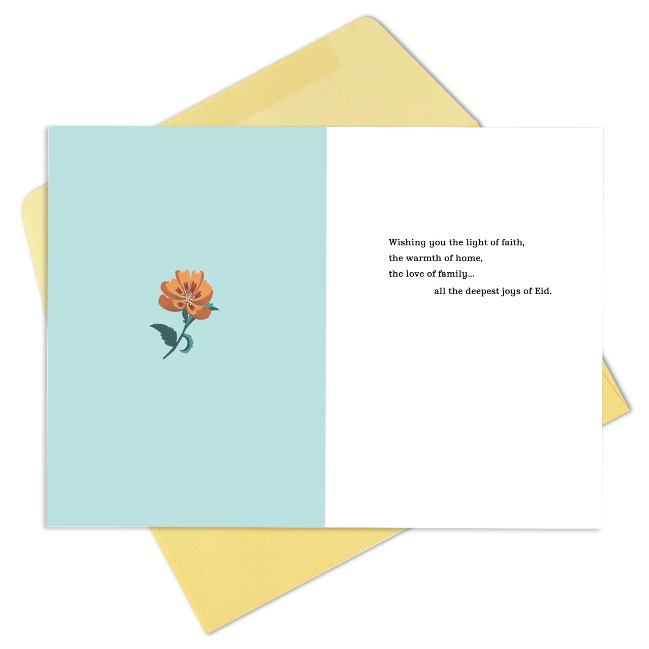 Hallmark Business Bulk Eid Mubarak Appreciation Cards (Bright Flowers & Gold), 25 Pack