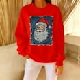 thumbnail image 6 of Uootdi Gift Christmas Sweatshirt for Women Cute Santa Claus Print Graphic Pullover Sweaters Winter Clothing for Women, 6 of 6