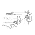 thumbnail image 3 of Cabinet Push Button Latch Stylish Keyless Lock for RV Yacht Motorhome, 3 of 7