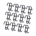 thumbnail image 4 of 12 ganchos para toallas para colgar sobre la puerta, soporte multiusos para toallas ducha, ganchos para para puertas vidrio sin . Negro, 4 of 8