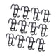 thumbnail image 4 of 12 ganchos para toallas para colgar sobre la puerta, soporte multiusos para toallas ducha, ganchos para para puertas vidrio sin . Negro, 4 of 8
