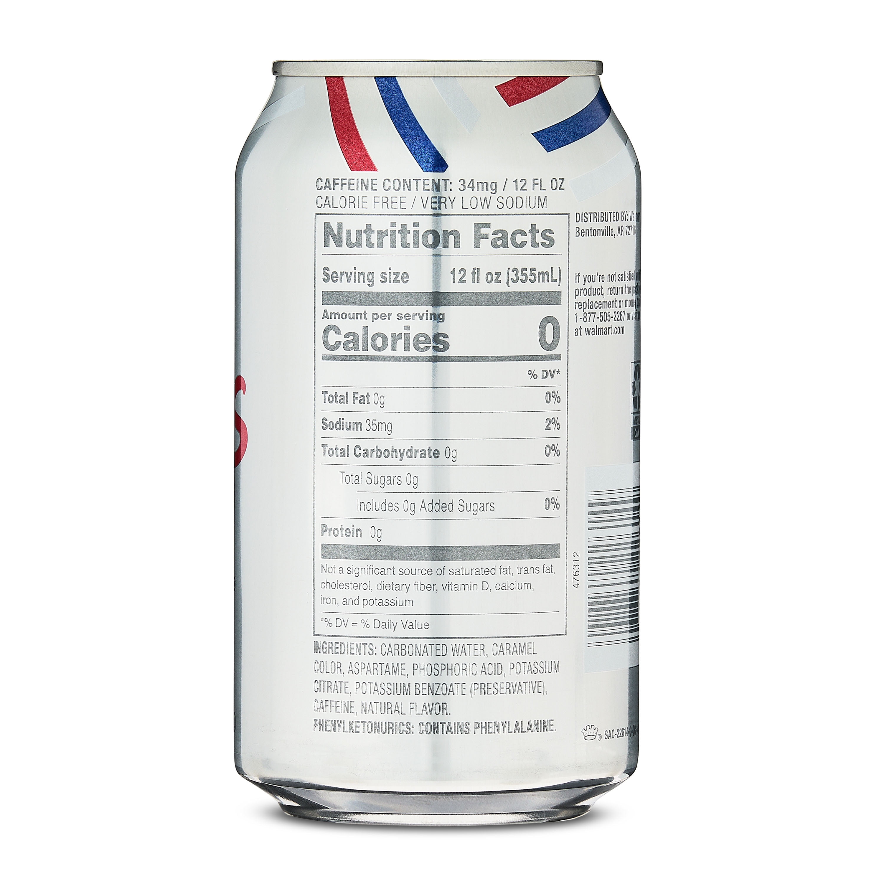 Diet Sam's Cola Soda Pop, 12 fl oz, 12 Pack Cans