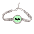 thumbnail image 1 of Langosta Pulsera de tobillera de cadena de tenis, joyería de diamantes, 1 of 3