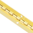 thumbnail image 3 of Lot de 10 charnières ovales de 100 mm pour boîte en bois, charnières à 90 degrés, jaunes, à longue bande, à boucle, 3 of 4