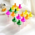 thumbnail image 4 of opvise DIY Popsicle Mold Anti-deformed Reusable 8 Cavity Design Ice-lolly Maker Kitchen Tools Multicolor, 4 of 7