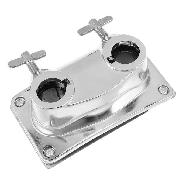ADDHAT Abrazadera De Montaje Compacta Para Tom De Batería Con Soporte Resistente Plateado
