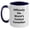 White/Navy, variant on Funny Comedian Gifts for Mom, Officially The World's Coolest Comedian, Two Tone Coffee Mug, Gifts from Family, Unique Mother's Day Unique Gifts