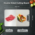 thumbnail image 2 of Unique Bargains Double-Sided Pure Titanium Cutting Board Hygienic Kitchen Board for Meat Fruits & Vegetables Dishwasher Safe Families with Children and Elderly 1 15.2"L x 10.4"W x 0.55"H, 2 of 7