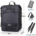 thumbnail image 4 of Motorcycle Tail Bag 10L Waterproof Motor Pannier Bag Motor Travel Luggage Motorbike Rear Rack Trunk Storage Bag Professional Motorcycle Accessories-Black, 4 of 5