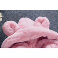 thumbnail image 4 of YOUI-GIFTS Baby Girls Faux Fur Winter Warm Coats,Hooded Rabbit Ears Jacket Cloak Snowsuit Warm Outerwear Faux Fur Fleece Jacket, 4 of 7