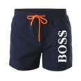 thumbnail image 1 of Pantalones cortos de playa para hombre, Shorts de baño forrados de malla, transpirables, secado rápido, deportivos, informales, con cordón, novedad de veranoNavy-B, 1 of 2