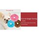 thumbnail image 4 of Donuts suaves para perros con sonido de peluche para masticar y lanzar juguetes chirriantes para cachorros y gatos, divertidos para cachorros, perros pequeños y medianos, interactivos, C02, 4 of 5