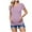 Purple, variant on Ohufall Women's Short Sleeve Maternity Shirts Summer Solid Color Casual Round Neck Nursing Tee Tops Loose Fit Comfortable Pregnancy T-shirts for Women