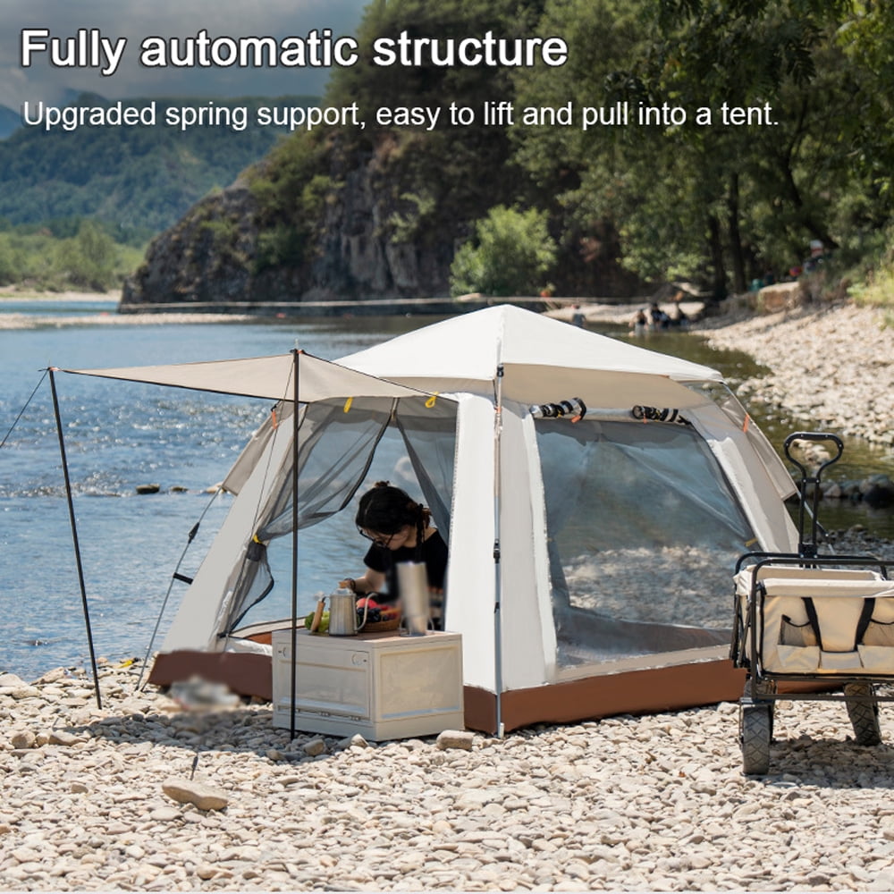 Outdoor Self-driving Travel Camping Tent Automatic Quick-opening Tent Portable Rainproof Sunshine-proof Tent Fishing Hiking Sunshine Shelter