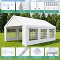 thumbnail image 5 of SANOPY 16x20ft Heavy Duty Party Tent, Outdoor Commercial Canopy with Removable Sidewalls, Gazebo Shelter for Wedding, Outdoor Carport Party Tent for Event, White, 5 of 7