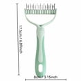 thumbnail image 3 of Pet Detangling Comb, Stainless Steel Dematting Dog Brush with Ergonomic Handle for Mats, Tangles, and Loose Fur, 3 of 7