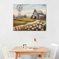 thumbnail image 2 of Farmhouse Old Barn Wall Art Wall Decor Rustic Bedroom Wall Decor Farmhouse Barn Windmills Art for Bathroom Bedroom Living Room Framed Ready to Hang(16"x 20" ), 2 of 4