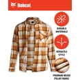 thumbnail image 5 of Bobcat Men's Flannel Shirt - Micro Polar Woven Long Sleeve Button Down Shirts for Men (Sizes: S-XL), 5 of 7