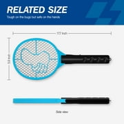 AA Battery DC Power Electronic Mosquito Fly Swatter for Indoor and Outdoor Electric Pest Control , 4500V Powerful Grid