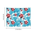 thumbnail image 4 of Hawaiian Style Blue Leaves Tapestry for Bedroom - Tapestry Wall Hanging Wall Tapestry for Dorm Wall Decor Home Decoration , Aesthetic Funny Tapestry 29 x 37in, 4 of 5