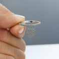 thumbnail image 2 of Cute Heart Pendant Zircon Rings, 2 of 4