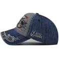 thumbnail image 4 of Shark Distressed Vintage Cotton Embroidered Baseball Cap Snapback Hat for Men Women, 4 of 7