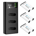 thumbnail image 1 of Paquete de 3 cargadores de batería FirstPower NP-BX1 para Sony ZV-1F, ZV-1, 1 of 8