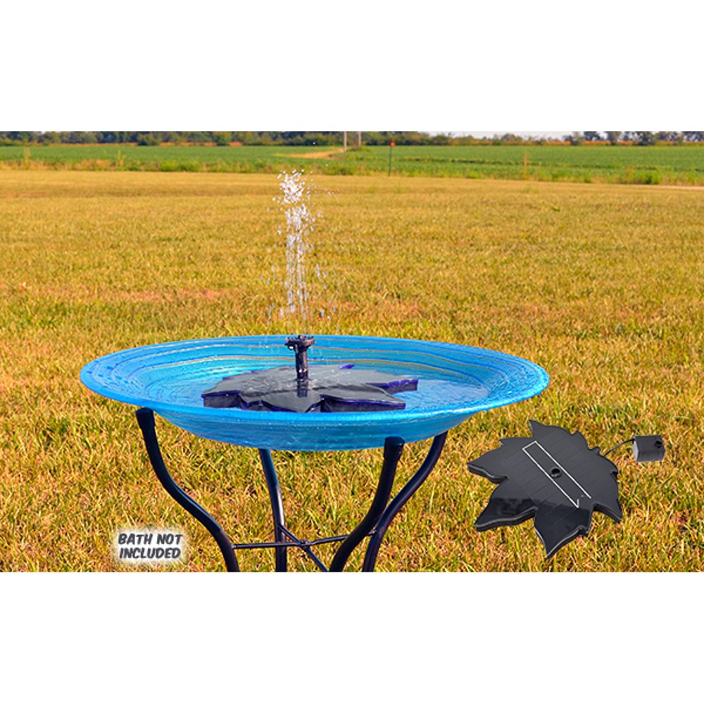 Backyard Essentials Floating Leaf Solar Bubbler