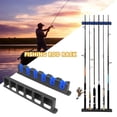 thumbnail image 4 of 3X Fishing Pole Holder Wall Mount for Garage Door,Fishing Rod Storage Rack for Boat,Vertical 6-Rod Organizer Racks, 4 of 8