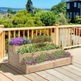 thumbnail image 2 of Outsunny 3-Tier Raised Garden Bed Wooden Planter Kit for Yard & Patio Natural, 2 of 10