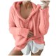 thumbnail image 1 of Gibobby Sudadera mujer, Sudadera con capucha para mujer, con dobladillo irregular, holgada, para (Naranja,M), 1 of 5