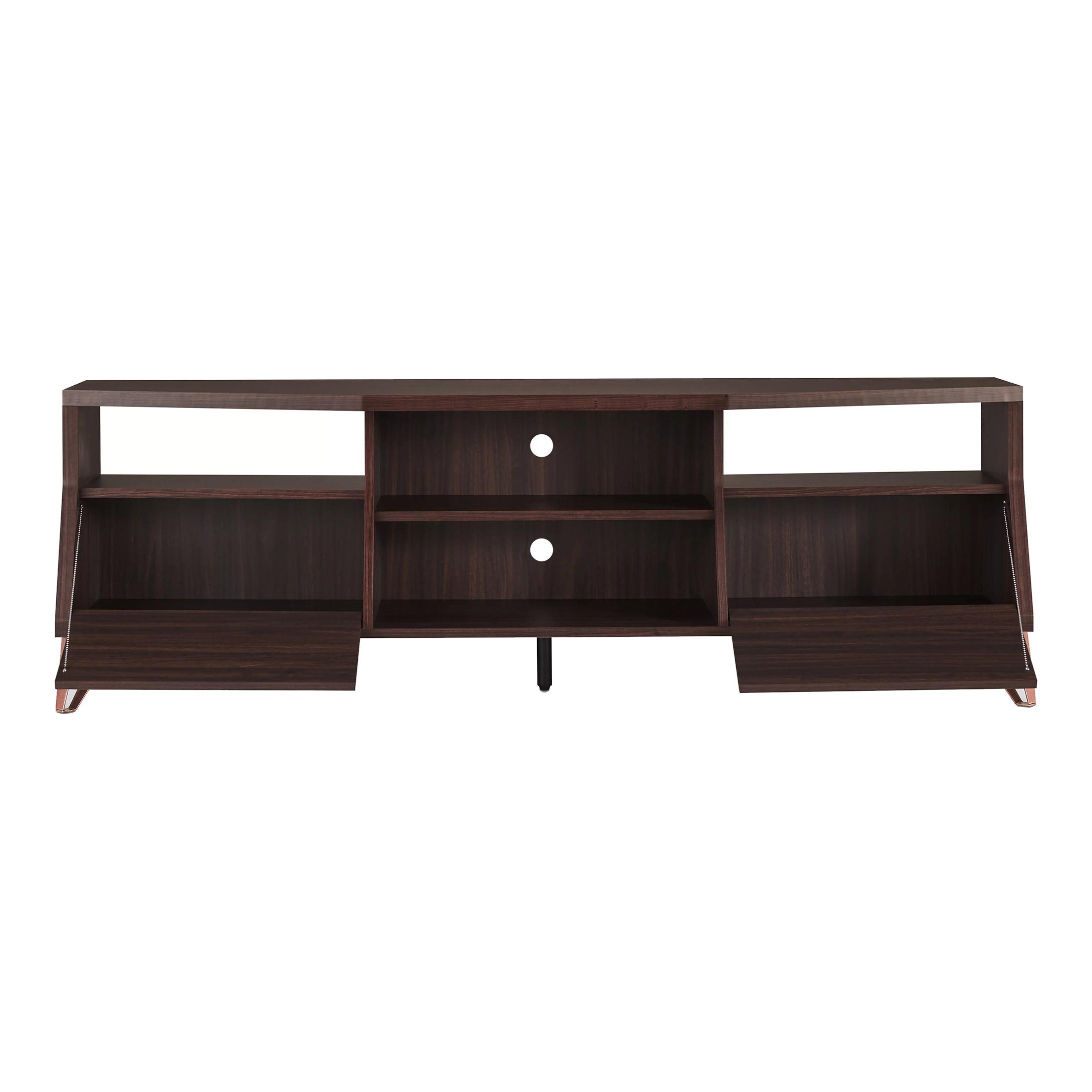 Furniture of America Otis TV Stand with 2 Drawers for TV up to 63", Brown