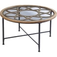 thumbnail image 1 of Meubles Melvoir 32,5 Po Table Basse Ronde en Verre en Noir, 1 of 3