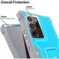 thumbnail image 2 of FITO For Samsung Galaxy Note 20 Ultra 5G Case, Full-Body Phone Case with Kickstand (Blue), 2 of 6