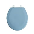 thumbnail image 2 of Dream Bath Beveled Edge Heavy Duty Round Toilet Seat with non-slip seat and quick-attach easy install hardware, MDF Light Blue, 2 of 6