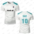 thumbnail image 5 of Summer Blue Lock SAE Jersey Re Al Uniforms Japanese Anime Cosplay Football Tops Kaiser Rin Men T-shirts Sports Kids/Adult Tops, 5 of 5