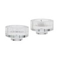 thumbnail image 1 of ElkGroup International 980014/S2 Porte-Bougies en Cristal de Vitre Rond - Petit. Lot de 2, 1 of 1