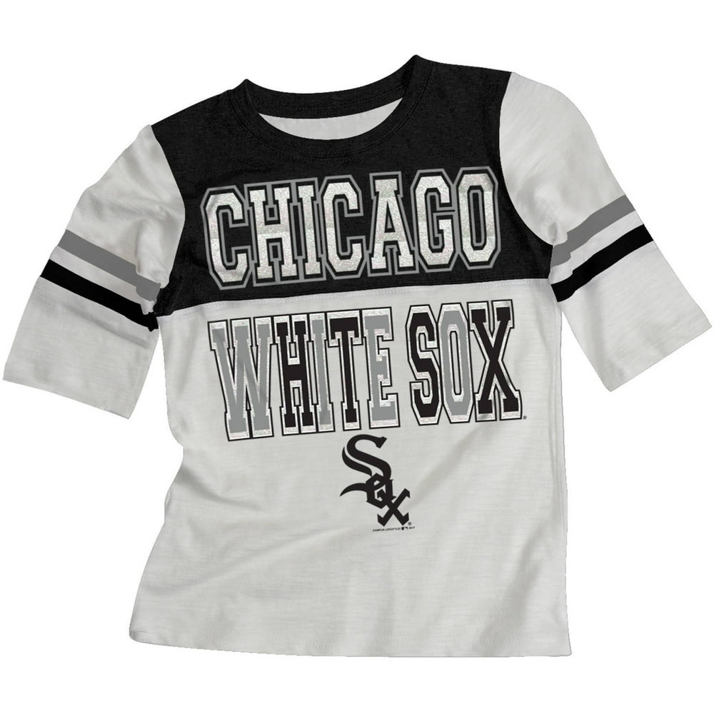 MLB Chicago White Sox Girls Short Sleeve White Graphic Tee Walmart