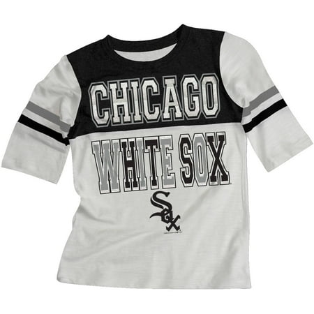 MLB Chicago White Sox Girls Short Sleeve White Graphic Tee