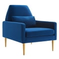thumbnail image 2 of Modway Liliana Performance Velvet Armchair in Navy, 2 of 8
