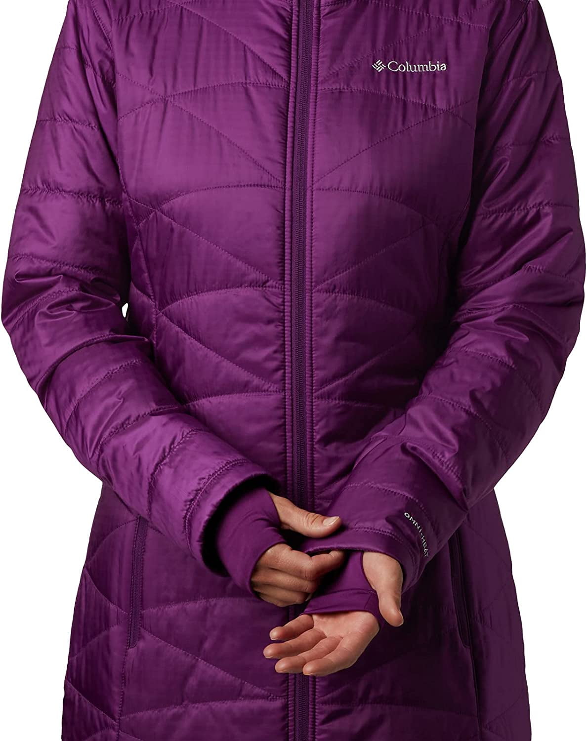 Columbia Women's Mighty Lite Hooded Jacket, Wild Iris, Large