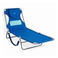 thumbnail image 1 of Ostrich The Ladies Comfort Lounger, Foldable Beach Pool Tanning Chair, Ocean Blue, 1 of 13